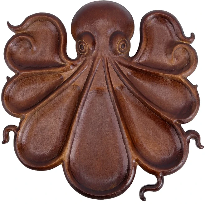 문어 샤퀴테리 플래터 보드 동물 테마 트레이 치즈 고기 과일 서빙, 01 25cm 1