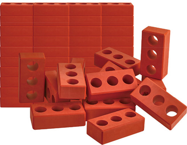 [조작쌓기놀이] 벽돌블럭2종80pcs(1567set), 1개, 단품