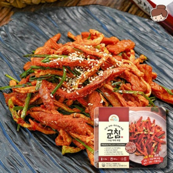 구운 먹태무침 밀키트 군침 술안주 반찬 간식 (구운 먹태 30g 무말랭이 30g 군침소스 100g 통깨 2g 참기름 14.5ml), 1개
