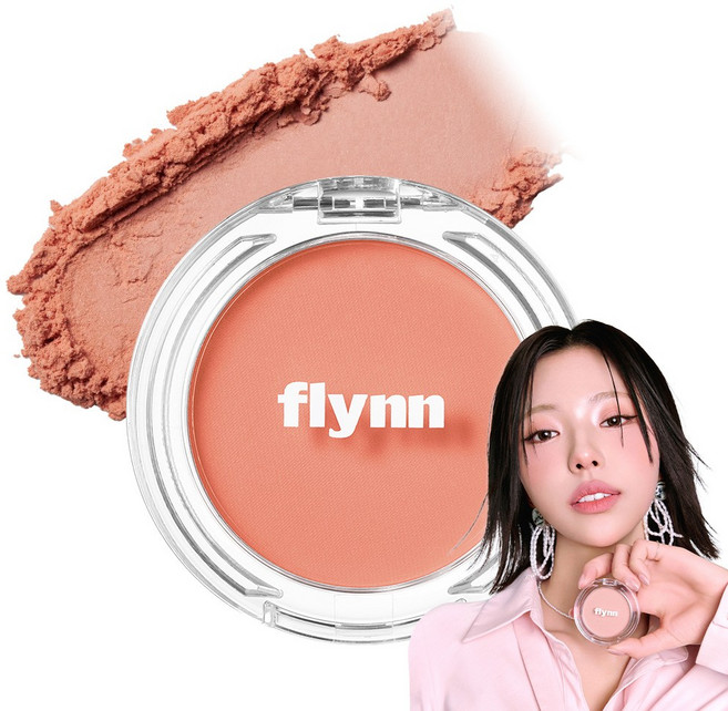플린 [김고은PICK] 블룸 헤이즈 파우더 블러쉬 3.8g, 02 피치 튤립, 1개