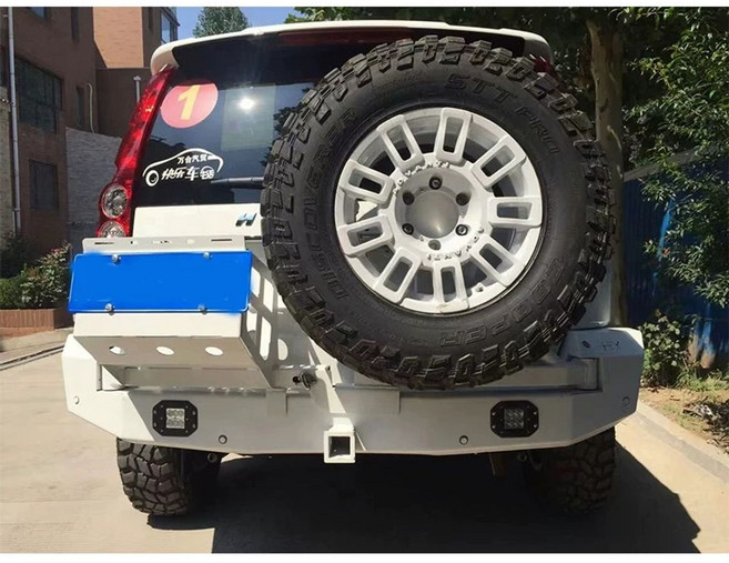 자전거 캐리어 차량용 거치대 스페어 랙 후미형 YAKIMA 횡포 랭글러 J 자동차 타이어, A. 리어 범퍼, C. 스페어 타이어 랙 및 연료 탱크 랙이 포함된 Ha