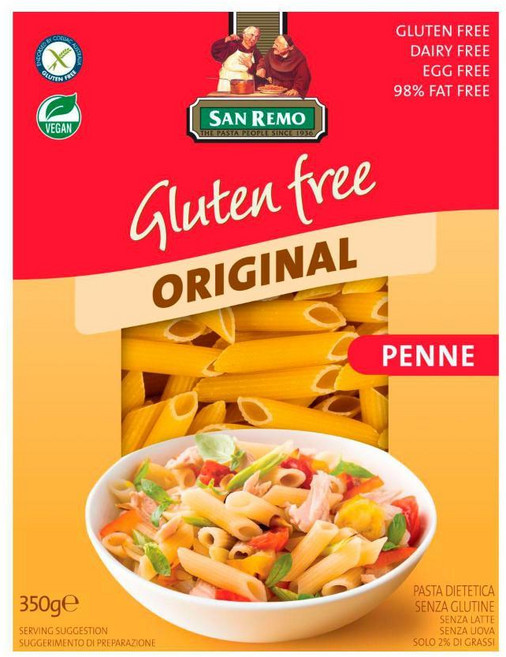 호주 산레모 San Remo Gluten Free Penne Pasta 글루텐 프리 펜네 파스타, 4개, 350g