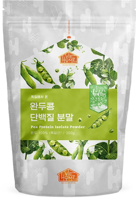건강한우리집비옴 독일에서 온 완두콩 단백질 분말, 300g, 1개 - 쿠팡