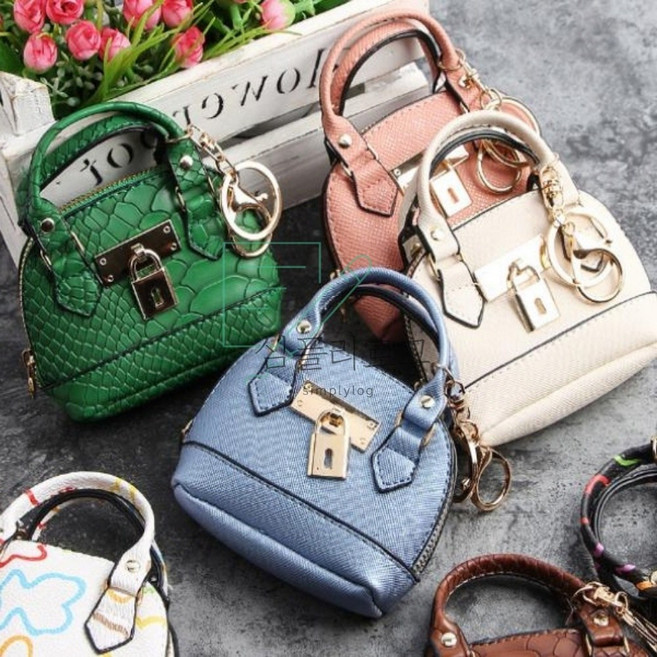 심플리로그 가죽 핸드백 동전지갑 열쇠고리 여행용동전지갑