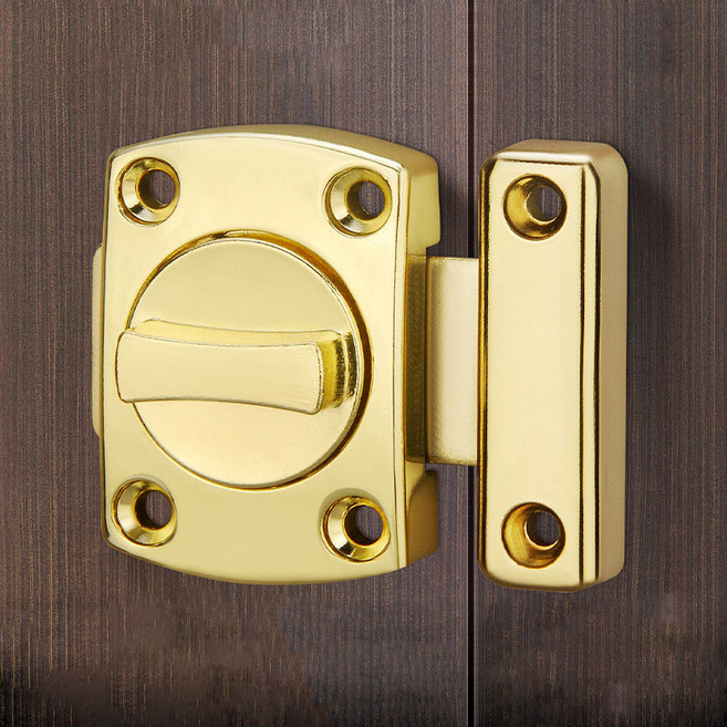 미즈코스 미니 문 잠금장치 여닫이문 소형 시건장치 빗장 걸쇠 걸고리 잠금쇠, 2개