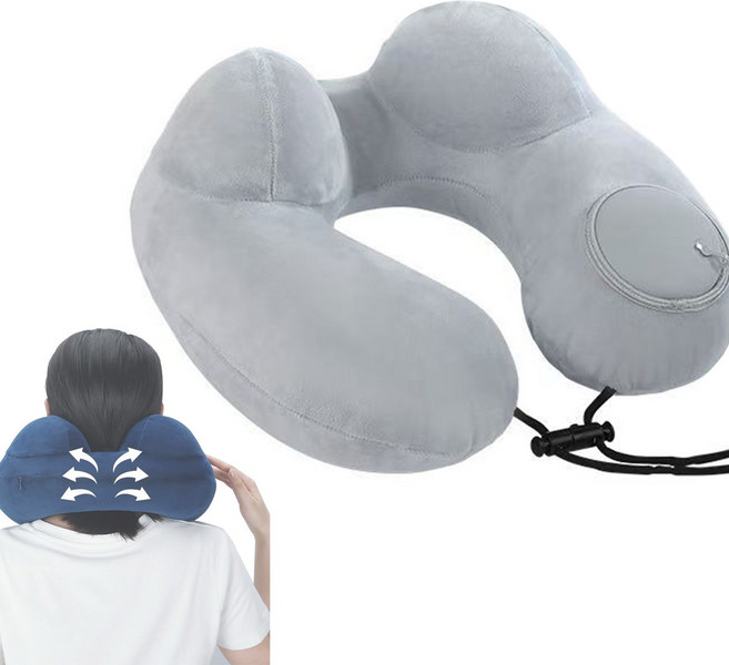 에어펌프 여행용 기내용 목베개 U형 에이 목쿠션