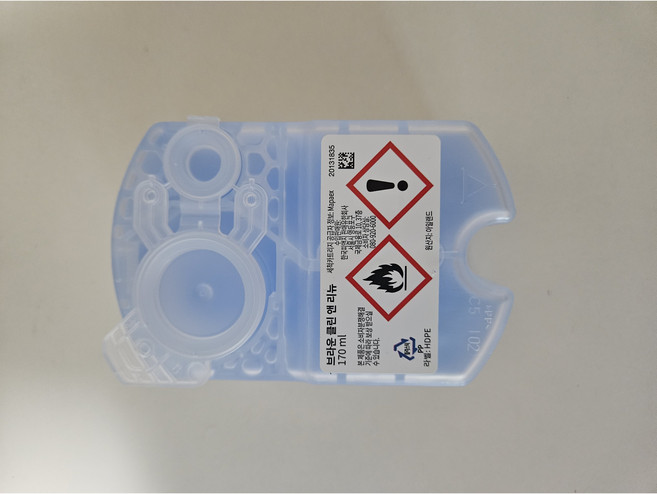 브라운 클린 앤 리뉴 170ml 면도기 세정액 브라운 면도기 시리즈 9 8 7 5 전용 세척제 리필용액 카트리지 교환용, 1개