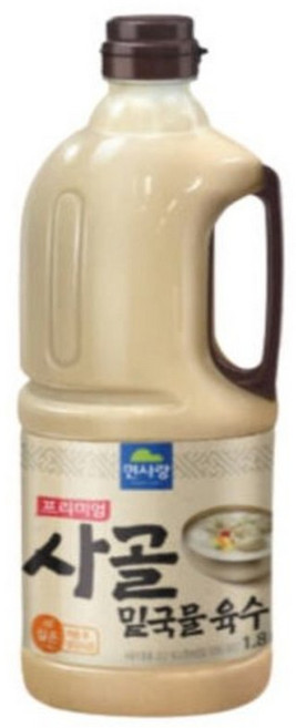 면사랑 사골육수 1.8L/설렁탕 곰탕 부대찌개 사천탕면, 1개, 1.8L