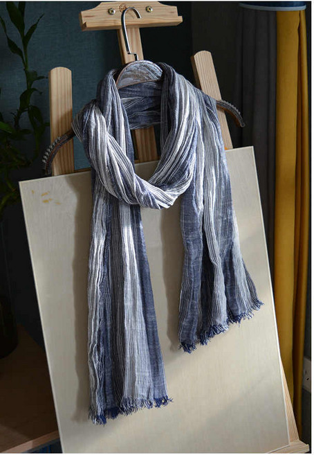 린넨 면 간절기머플러 남성머플러 가을 스카프 얇은 봄