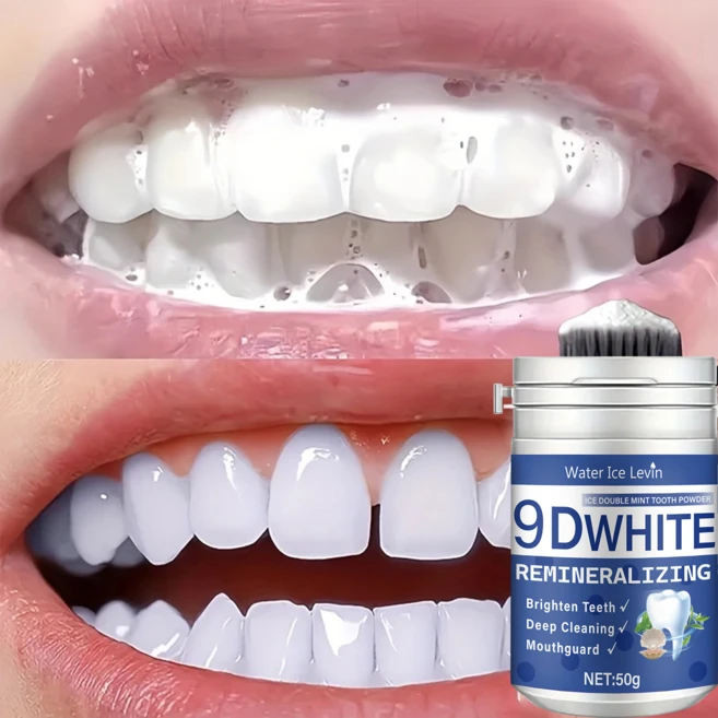 [치과추천1위] 치아 세정 파우더 치아 세척 황색 치석 제거 상쾌한 호흡 구강 관리 50g, 1개, 50ml - 쿠팡