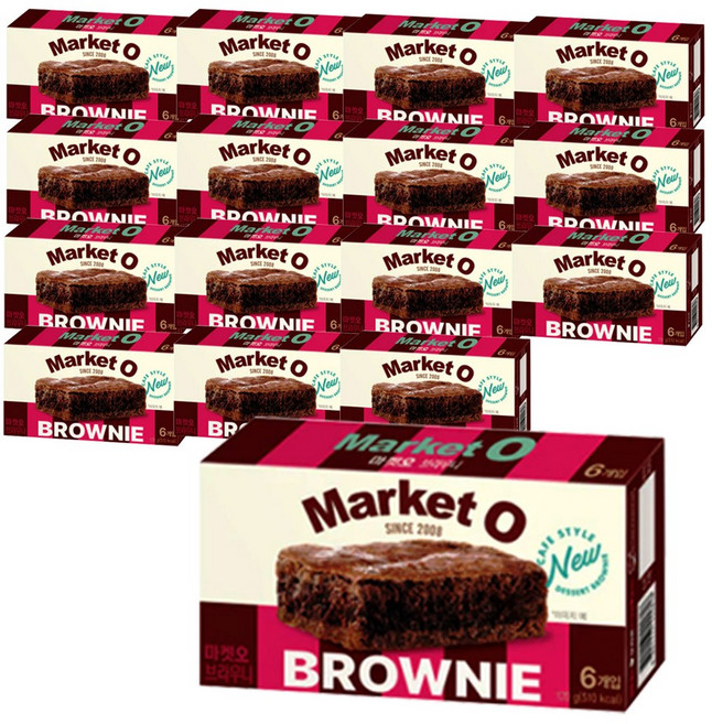 마켓오 리얼브라우니, 120g, 16개