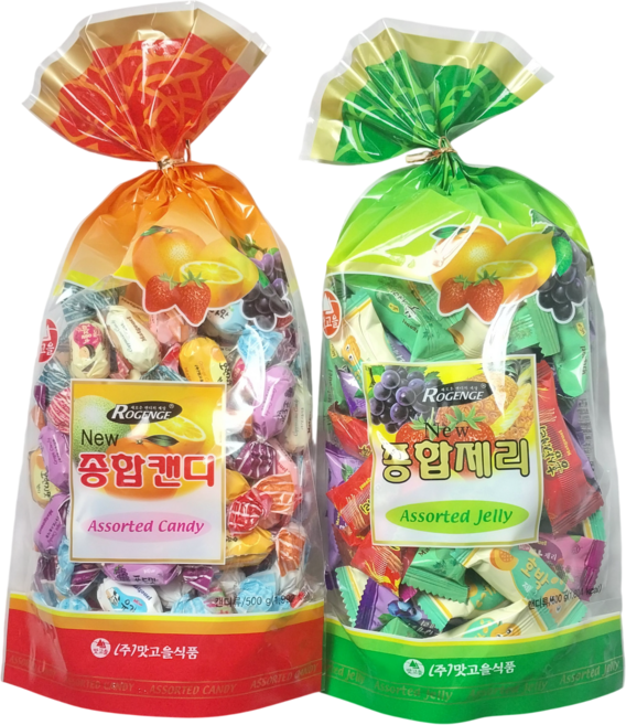 맛고을 종합캔디 + 맛고을 종합제리, 2개, 500g