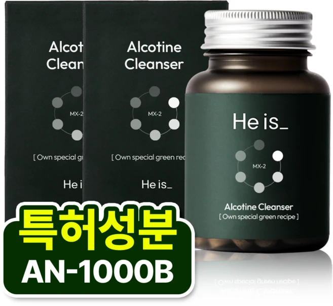 히이즈 알코틴 클렌저 특허성분 AN-1000B, 60정, 2개 - 쿠팡