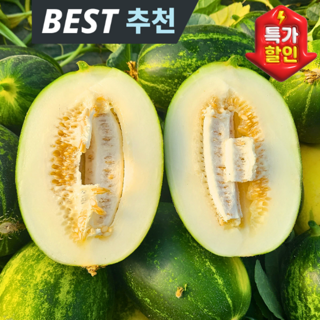 [산지특가] 백화점납품 17brix 고당도 파파야메론, 1박스, 2kg(로얄과)