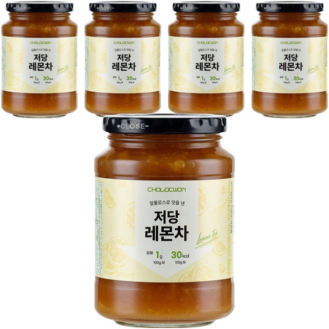 초록원 알룰로스 저당 레몬차, 530g, 1개입, 5개
