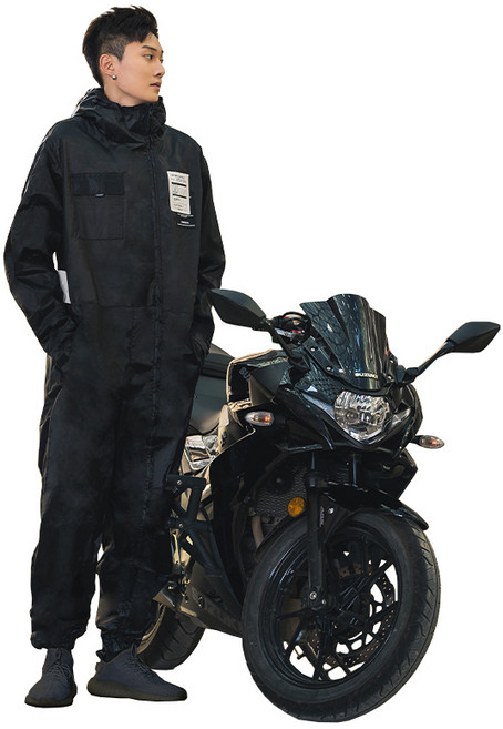 couyor오토바이 우의 점프슈트 남성용 점프슈트 우의 낚시 우비 방수 배달 라이딩 전신 우비 남자비옷 우비 바이크우비