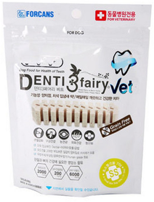 포켄스 덴티페어리 VET 강아지껌 SS, 타피오카, 200g, 1개