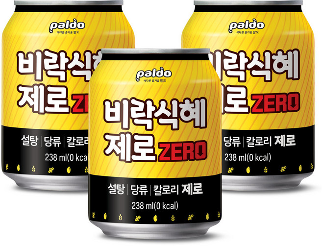 팔도 비락식혜 제로, 238ml, 72개