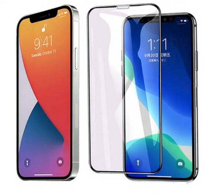 iPhone 滿版玻璃螢幕保護貼 磨砂防窺款, 1個