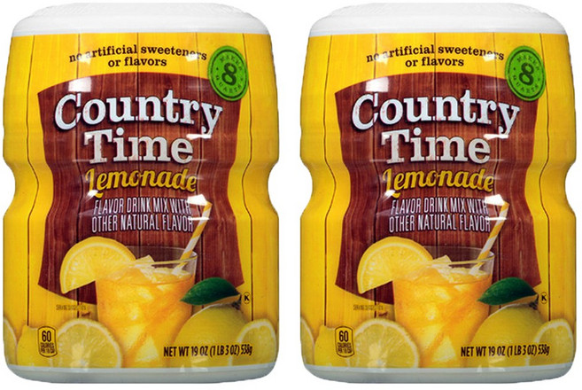 컨츄리타임 레모네이드 드링크 믹스, 585g, 2개, 1개입