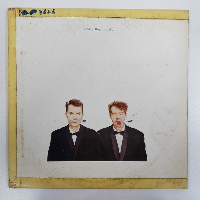PET SHOP BOYS ACTUALLY 자켓테이핑 음반EX LP초음파세척, 1