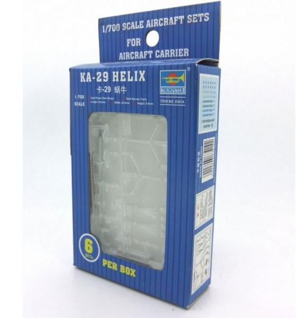 러시아 항공모함용 트럼펫터 1700 Ka29 헬릭스 헬리콥터 세트6박스, 러시아 항공모함용 트럼펫터 1700 Ka29 헬릭스 헬