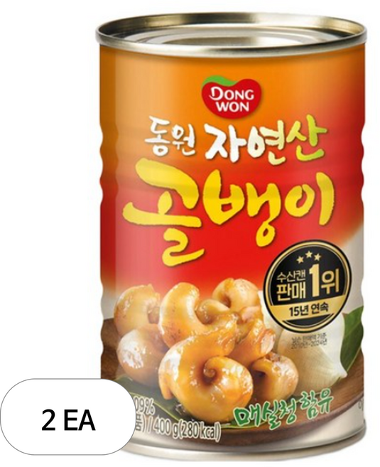 동원 매실청 자연산골뱅이, 400g, 2개