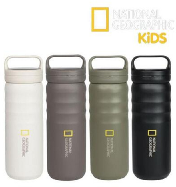 내셔널지오그래픽 에어터치 이중 스테인리스 스틸 텀블러, 시그니처블랙, 540ml, 1개