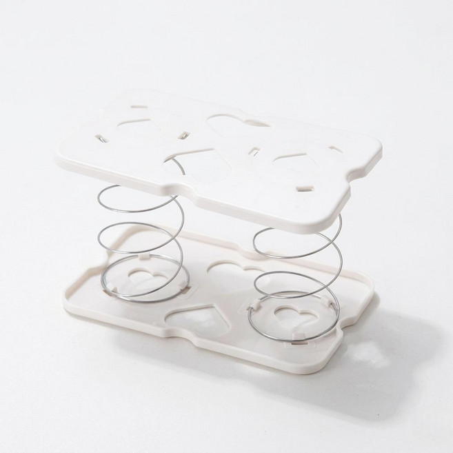 Eclatte 티슈케이스 자동 스프링 3개입 세트, 화이트