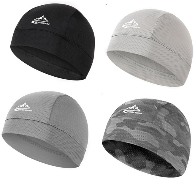 셀렉트템 자전거모자 스컬캡 쪽모자 이너캡 라이딩 두건 속모자, 카모, 2개