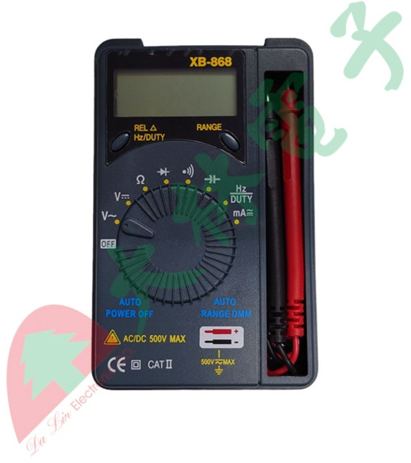 大林電子 XB-868 自動換檔名片型數位電錶, 1個