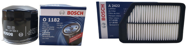 보쉬 엔진오일교환 필터 셋트 K3 YD 1.6 GDI 오일필터+에어필터 O1182+A2422, 1개