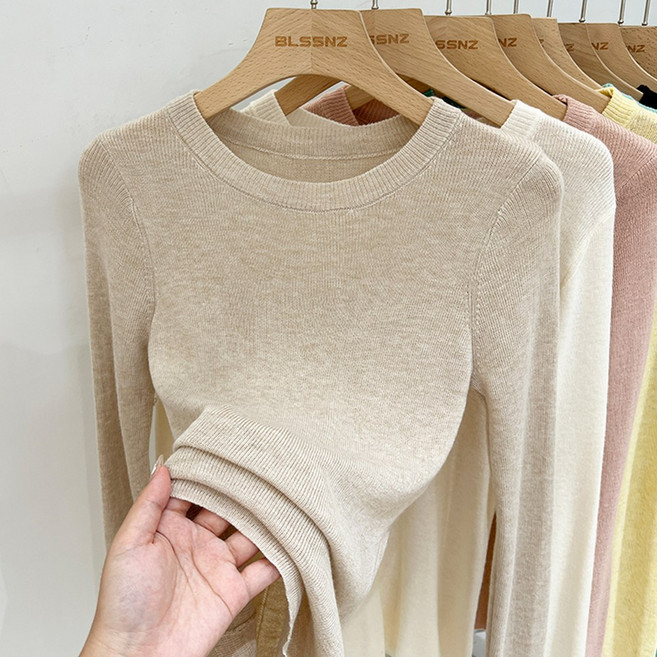 메이킹유 라운드넥 골지 긴팔 WA7348레비니티