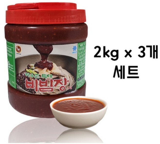 교동 하우촌 비빔장 2kg 3개 세트