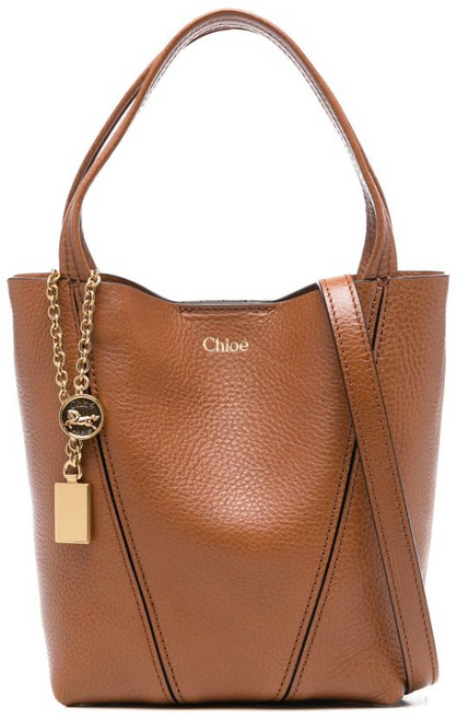 끌로에 스핀 참 디테일 스몰 토트 백