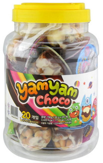 수입과자 냠냠컵초코 (20개입), 700g, 1개