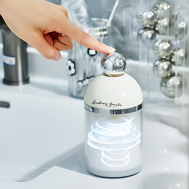 전동 세면 세안 거품기 초간편 거품 메이커 클렌징 버블메이커 세안기, 1개, 아이보리