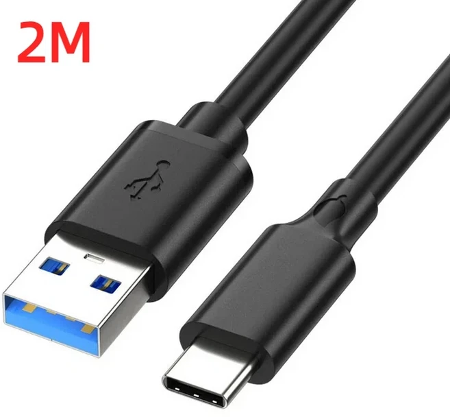 유옐로우 PD60W 고속 충전 케이블 USB 타입 C 와이어 USB3.0 15cm 30cm 50cm 1m 10Gbps 데이터 케이블 USB, 06 2M