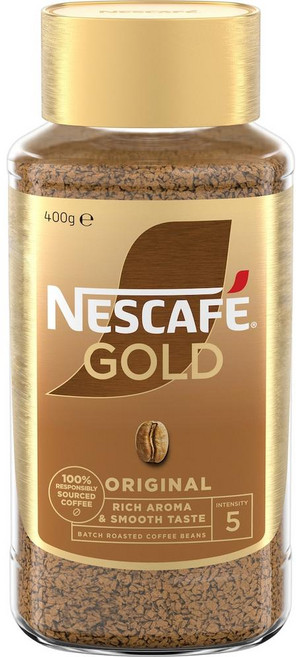 호주 네스카페 Nescafe Gold Original Soluble Instant Coffee 골드 오리지널 솔루블 인스턴트 커피, 400g, 1개, 400g, 1개입