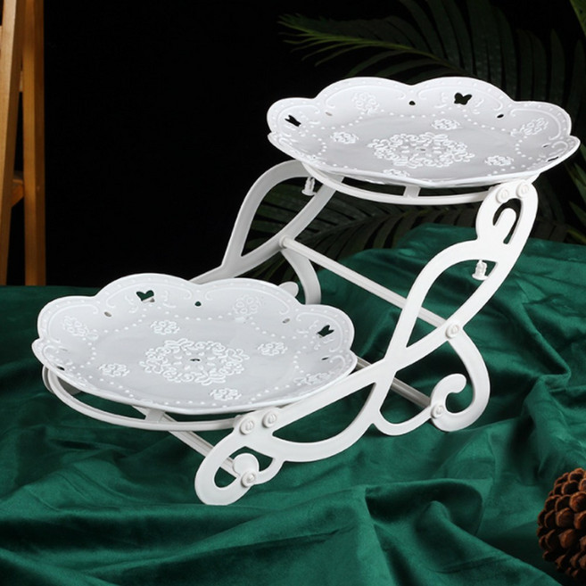 THE한량몰 스위트 2단 계단식 디저트 트레이 홈카페소품