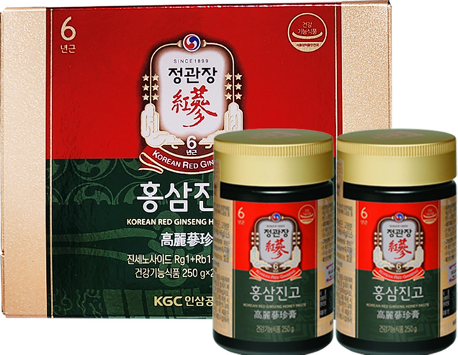 정관장 홍삼진고 250 x 2 + 정관장 쇼핑백 + 생활집사 쇼핑백, 500g, 1개