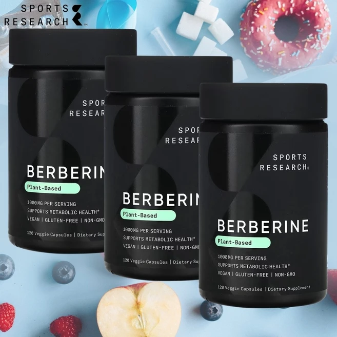 스포츠리서치 베르베린 Berberine 버버린 120캡슐 3개, 120정 - 쿠팡
