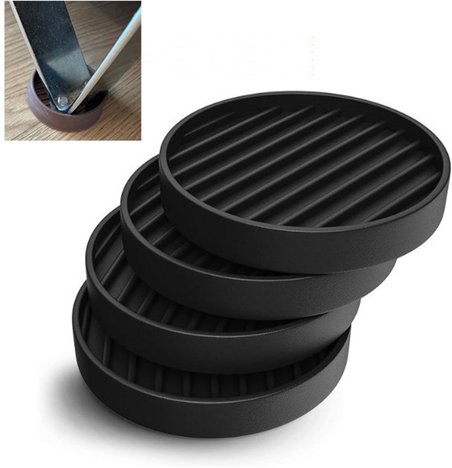 리빙이랑 쇼파 가구 밀림방지 받침대 벗어남 방지턱 고무패드, 블랙 고무패드 5cm, 1세트