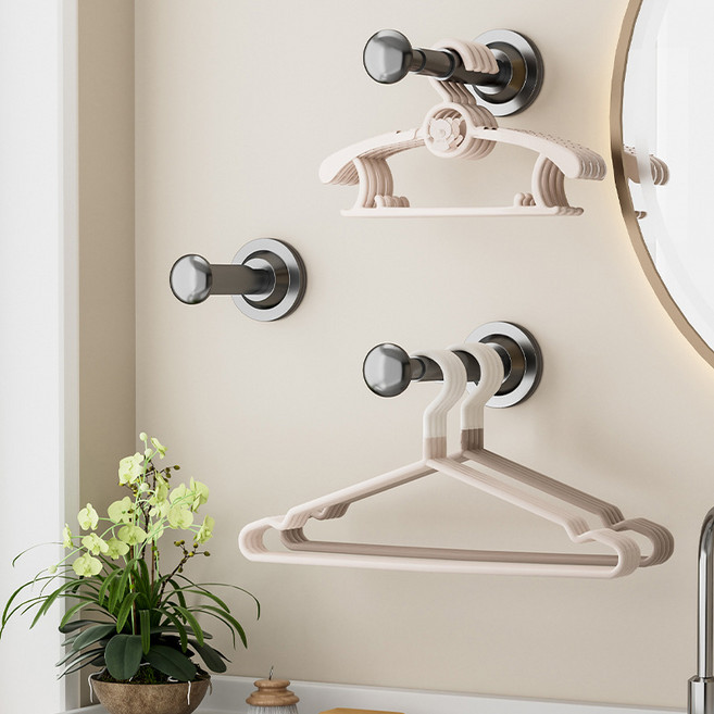 미리모아 벽손상없는 강력 접착 다목적 걸이, 1개, 블랙