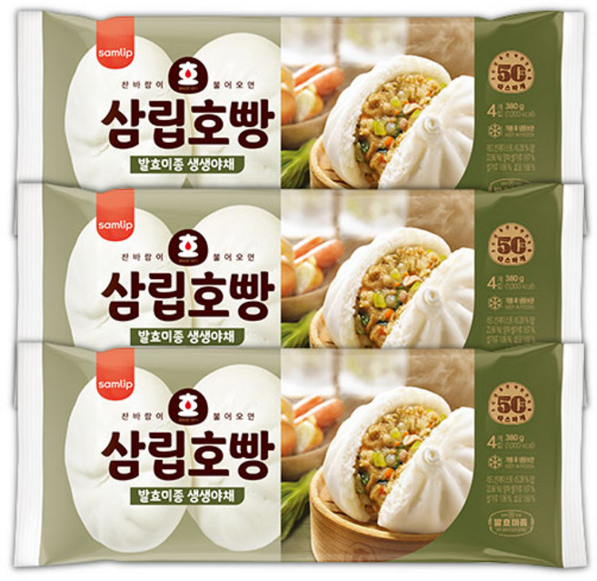 삼립 야채호빵 4개입, 360g, 2개