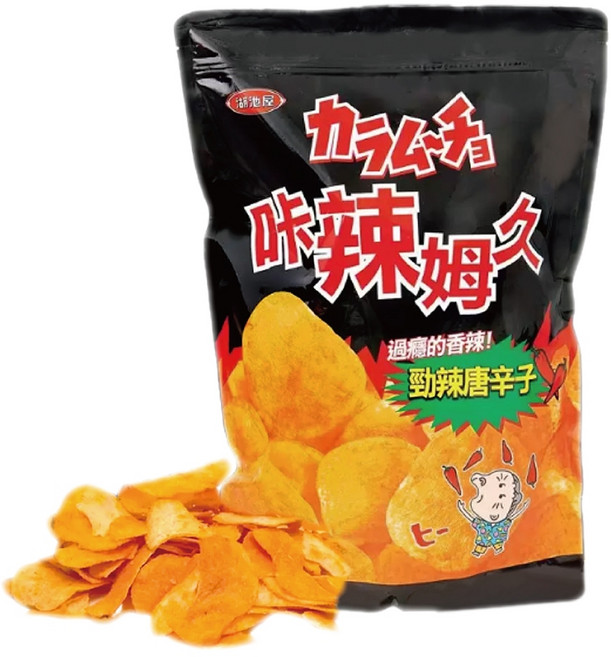 湖池屋 卡辣姆久 勁辣唐辛子洋芋片, 1個, 500g