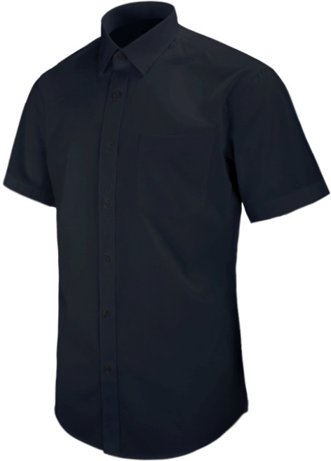 반팔일반]블랙 일반 솔리드 셔츠_MS002