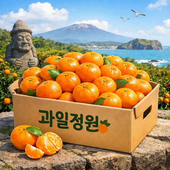 [과일정원] 고당도 선별 타이벡 조생감귤, 1박스, 당도보장 조생 타이벡감귤 3kg 중과(M)