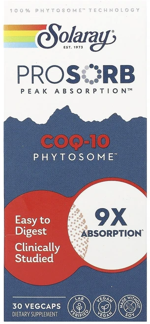 고급최고의영양제 Solaray COQ-10 Phytosome 200mg 베지 캡슐 30정 좋습니다 할인중, SolarayCOQ10Phytosome200mg베지캡슐, 1개 - 쿠팡