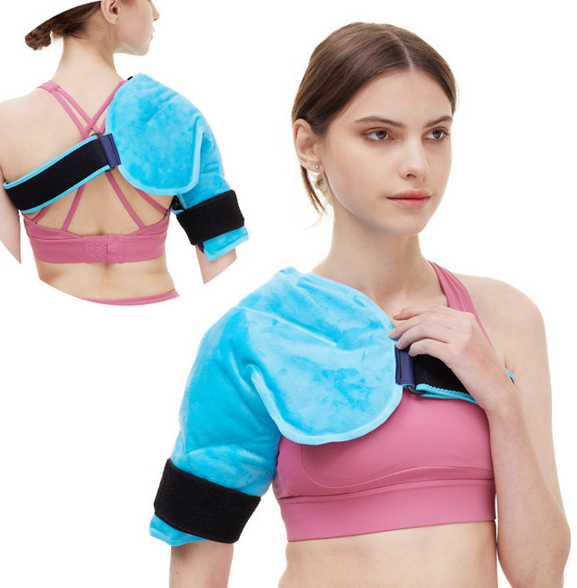ALLILIO 어깨 아이싱 쿨링 얼음찜질 냉찜질팩 어깨 전용 얼음 주머니 스트랩, 1개